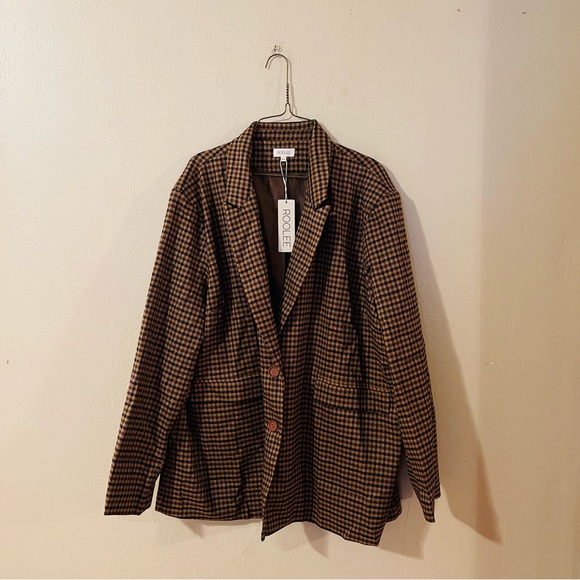 NWT Roolee Printed Blazer - Picture 1 of 7